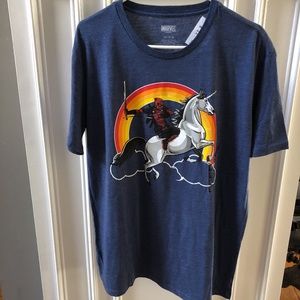 Deadpool Unicorn Licensed Tee T-Shirt Mens L NWT